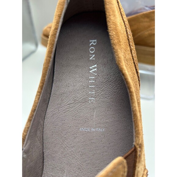 Ron White Hoda Women's Suede, Loafers HorseBit Buckle Cognac Size 40 (9) - Picture 7 of 12